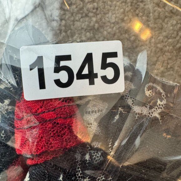 Y2K Babydoll Dress Empire Waist Floral Roses Womens Size L Lace Romantic Stretch - Picture 7 of 7